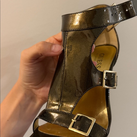 Dark gold/bronze Marciano heels - Picture 12 of 16